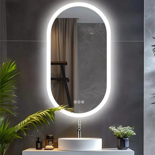 Oval LED Bathroom Mirror