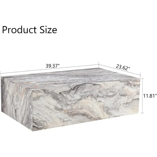 Faux Marble Coffee Table