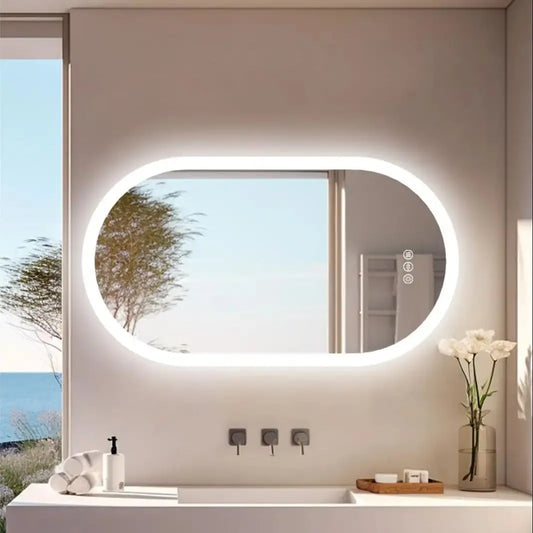Oval LED Bathroom Mirror