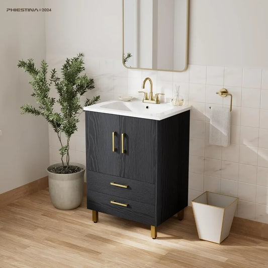 2 Drawers Bathroom Storage Cabinet